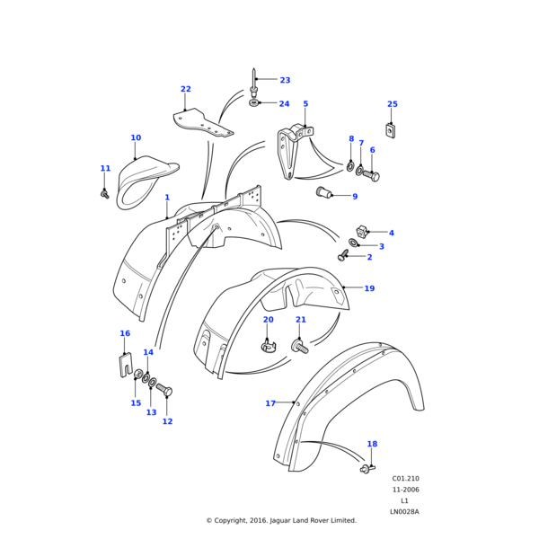 ANR4477 - Land Rover Nut - Hex.