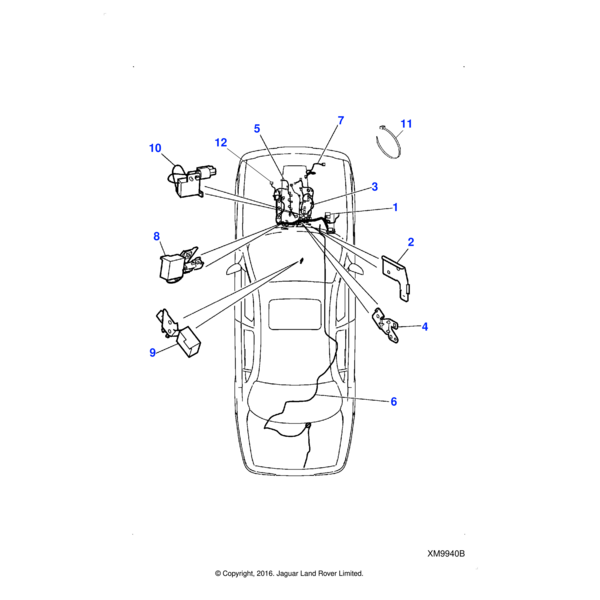 AJ811589 - Jaguar Engine management harness
