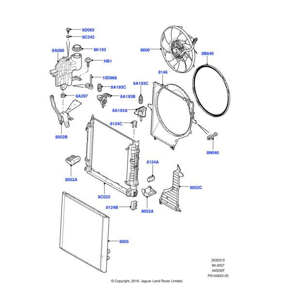 572312 - Land Rover Bush-radiator mounting