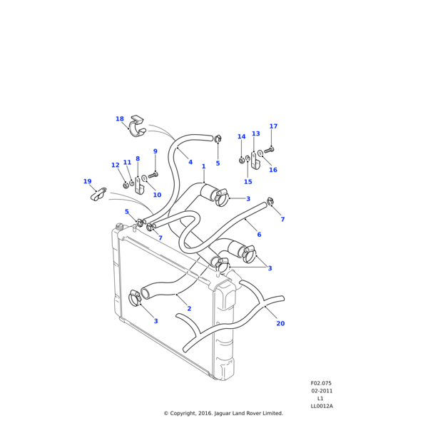 239600 - Land Rover Clip-cable