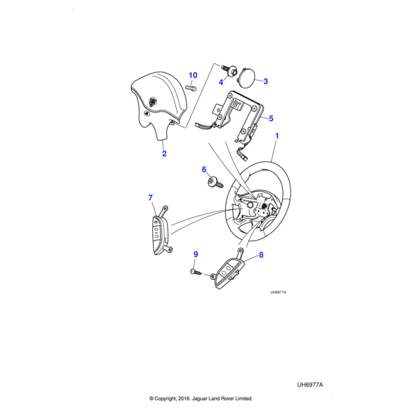 C2C14015AEK - Jaguar Airbag module