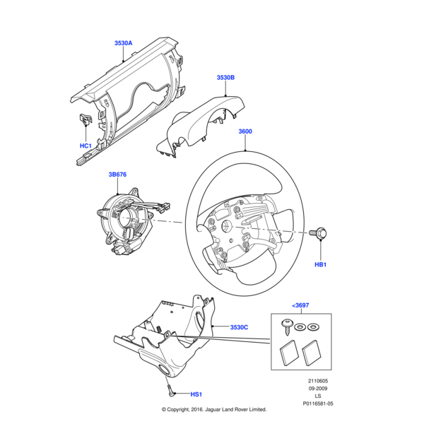 BNP4089L - Land Rover Screw-self tapping