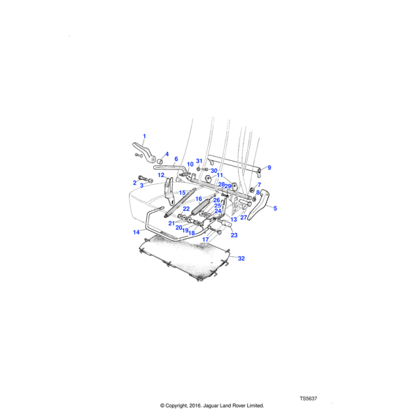 254850 - Land Rover Nut - Hex.
