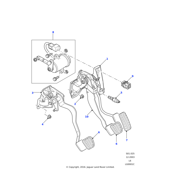 ANR5832 - Land Rover Pedal And Bracket - Accelerator