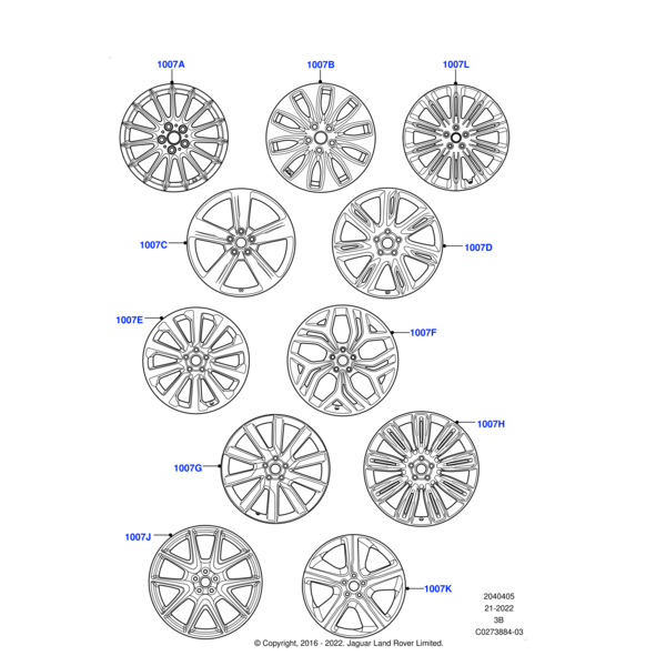 LR138065 - Land Rover Wheel