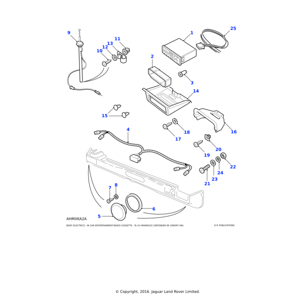 AB606124 - Land Rover Screw