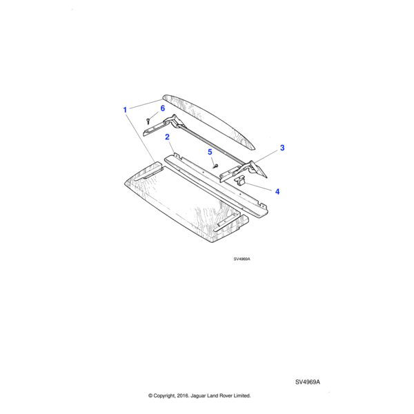 AD604033J - Jaguar Countersunk woodscrew