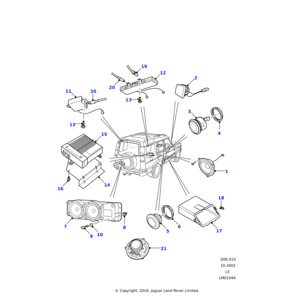 AMR5509 - Land Rover Tweeter audio system