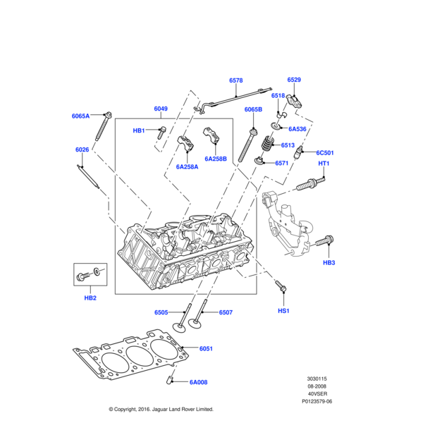 1025375 - Land Rover Tube - Valve Drive Lubrication