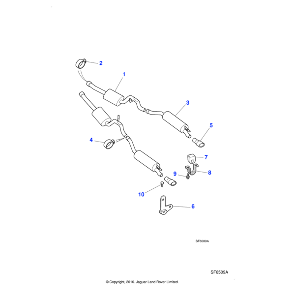 EBC92578 - Jaguar Exhaust pipe clamp
