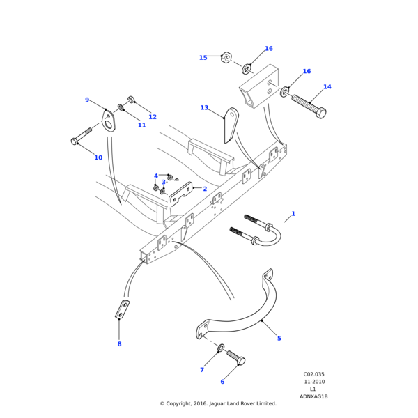 90577509 - Land Rover Bracket-towing