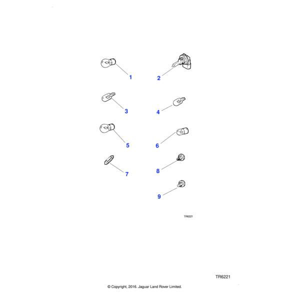 C2S15076 - Jaguar Direction indicator lamp bulb