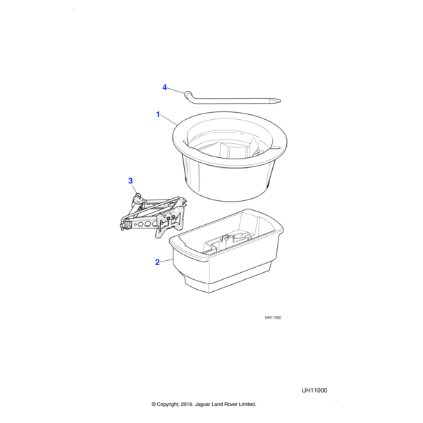 C2P24952 - Jaguar Car lifting jack