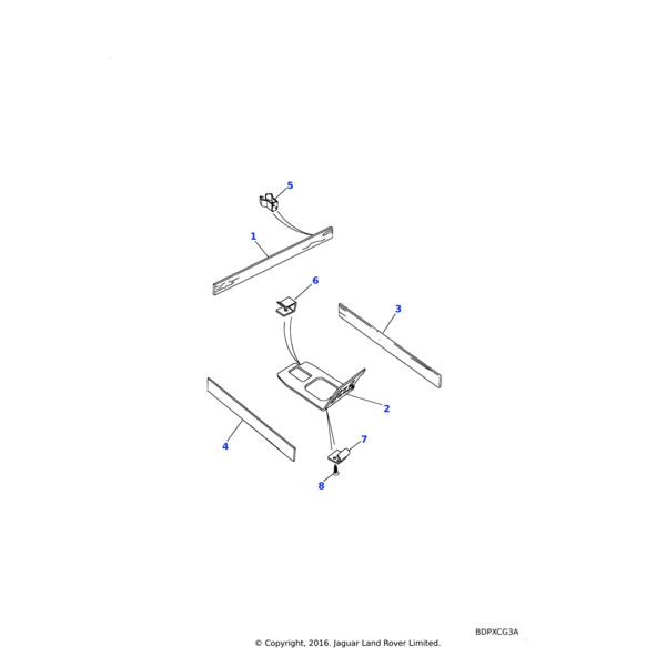 AB604021L - Land Rover Screw-self tapping