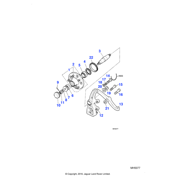 151857 - Jaguar Adjustment shim