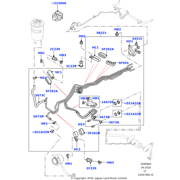 FY108047 - Land Rover Nut - Hex.