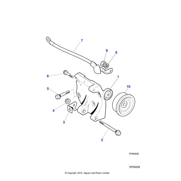 C2C6462 - Jaguar Alternator mounting bracket