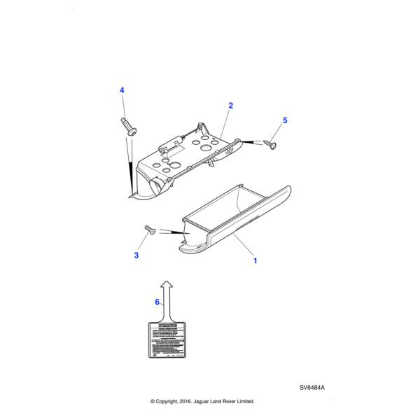 C2C24397 - Jaguar Airbag warning label