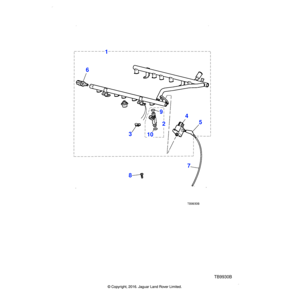 AJ82353 - Jaguar Fuel injector