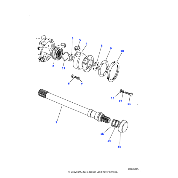 255205 - Land Rover Bolt