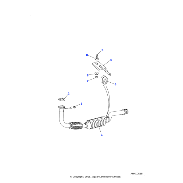 ESR3172 - Land Rover Mounting-rubber exhaust system