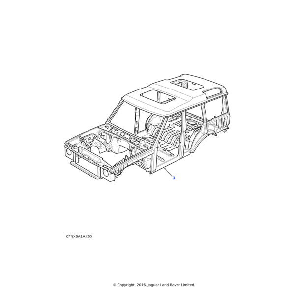 AAB700150 - Land Rover Body Shell