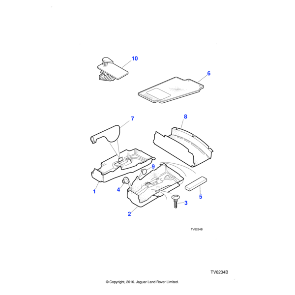 BBC7525LEG - Jaguar Fixing button