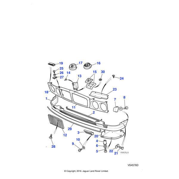 AAU4931J - Jaguar Rawl nut