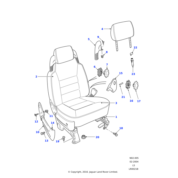 FX110047 - Land Rover Nut-flange