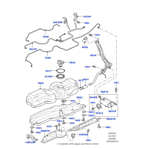 WJ110006 - Land Rover Washer