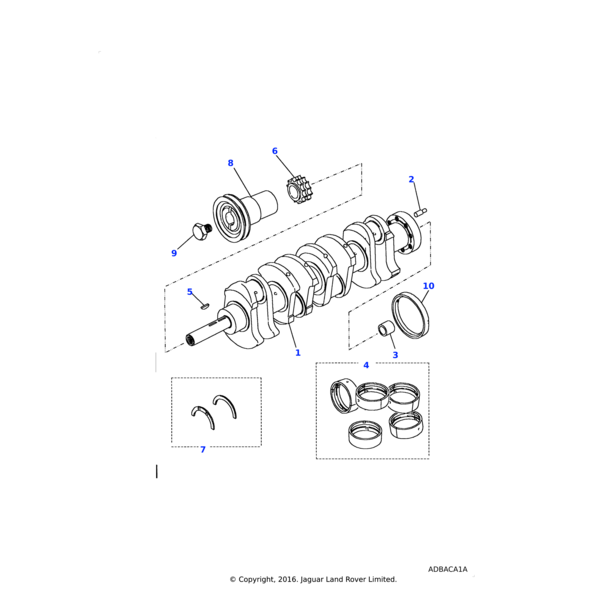 235770 - Land Rover Key-crankshaft
