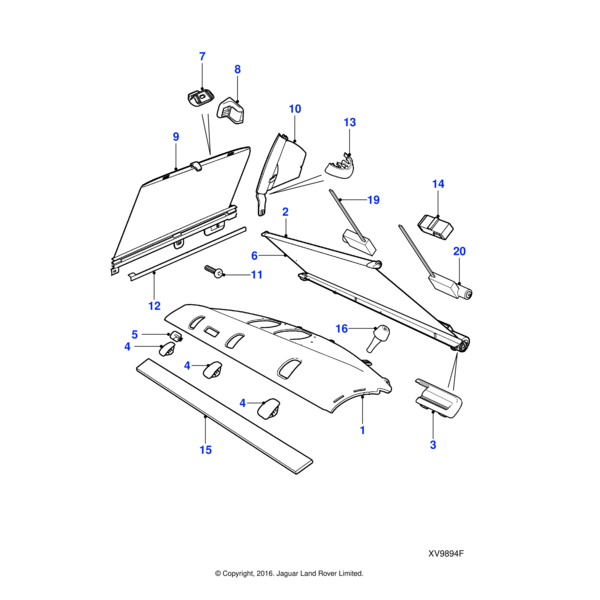 C2C10261LEG - Jaguar Retaining hook