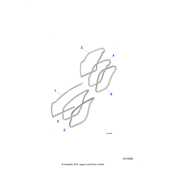 C2C11860 - Jaguar Door seal