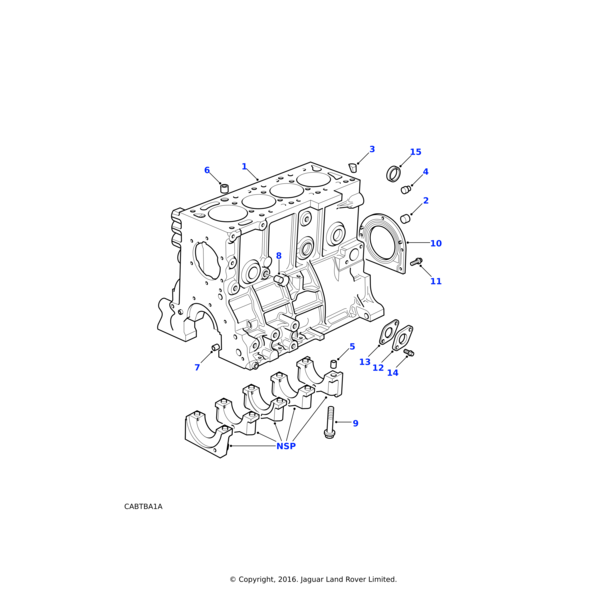 12H4547L - Land Rover Dowel-ring