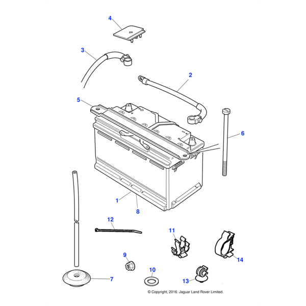 DBC12286 - Jaguar Terminal post cover