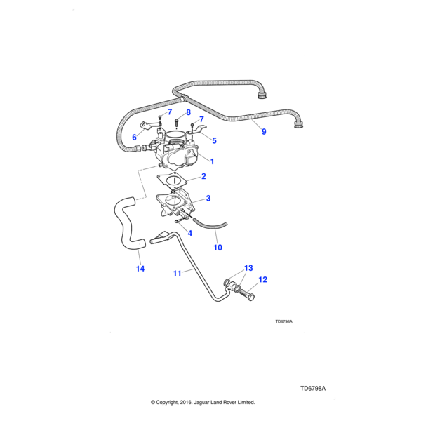 AJ81367 - Jaguar Induction elbow