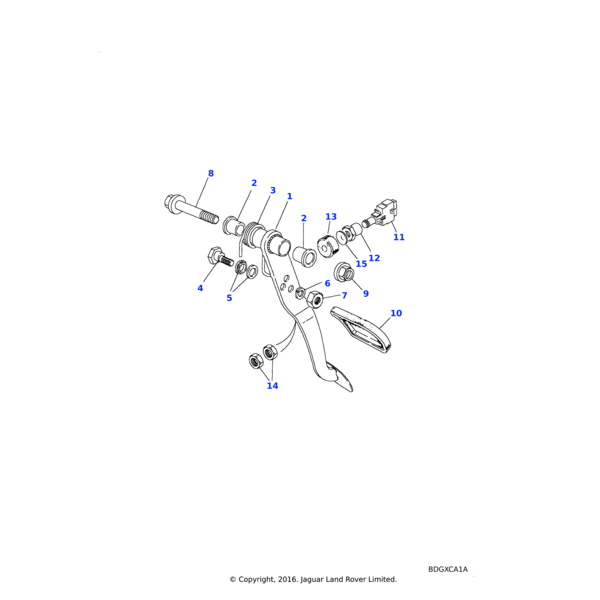 575818 - Land Rover Pad-lever-pedal