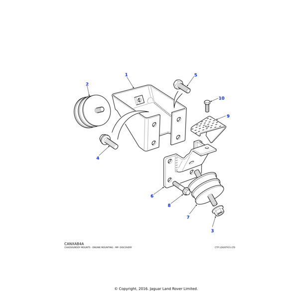 ANR1892 - Land Rover Heatshield-front engine mounting