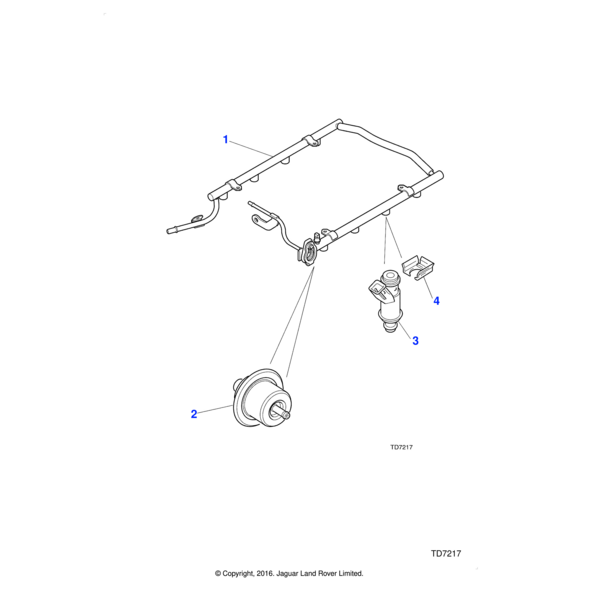 AJ82242 - Jaguar Fuel injector