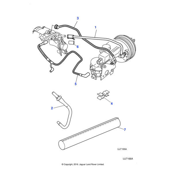 AJ84256 - Jaguar Adapter pipe
