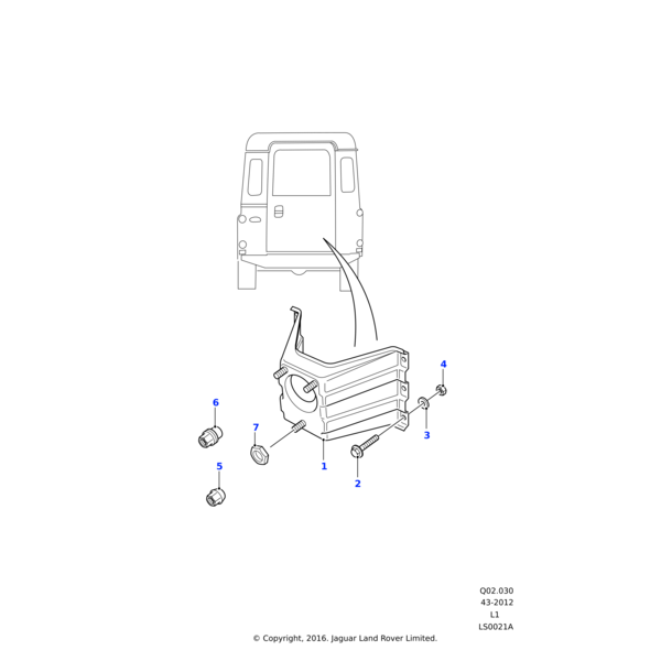 566580 - Land Rover Washer-Plain