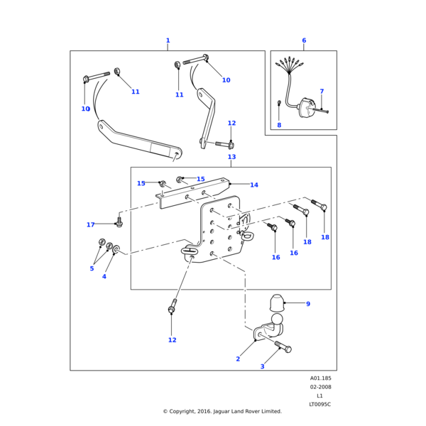 ANR3635 - Land Rover Cover-towing attachment ball