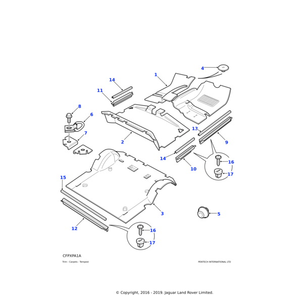 79090 - Land Rover Nut-lokut