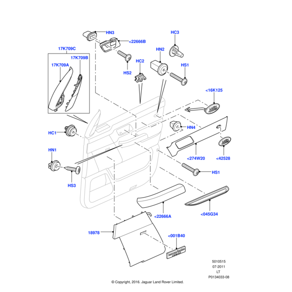 DA608084L - Land Rover Screw