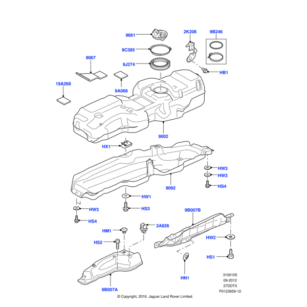 SH106161L - Land Rover Screw-flanged head