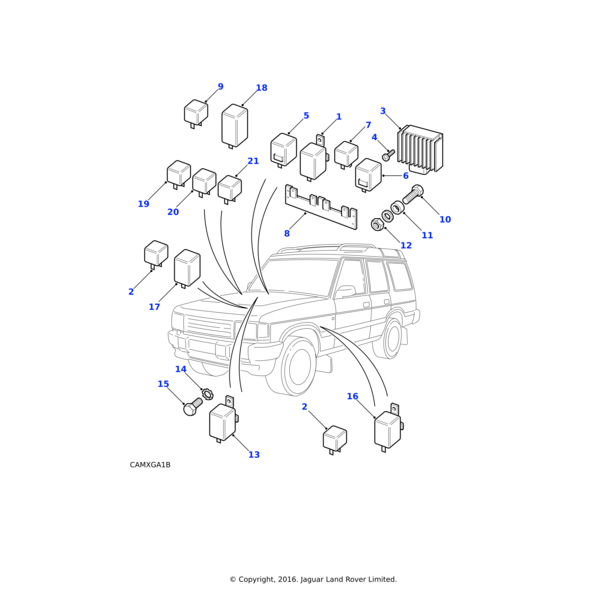 AMR5700 - Land Rover Electric control unit cruise control