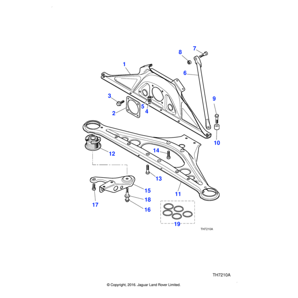 BH11218BP - Jaguar Hexagonal head bolt
