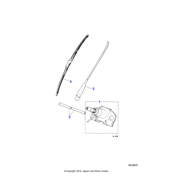 37H4165 - Jaguar Wiper blade