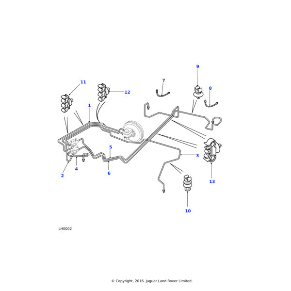 ANR5613 - Land Rover Pipe-brake