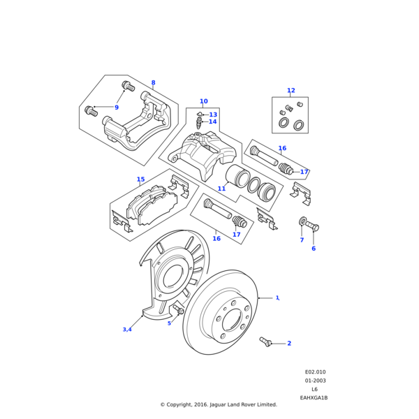 ANR5577 - Land Rover Shield-disc front brake